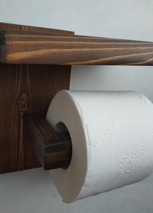 Підставка для туалетного паперу з натурального дерева