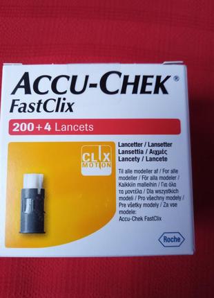 Ланцети accu-chek fastclix упаковка (200 шт)