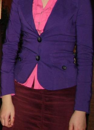 Пиджак женский фиолетовый размер s