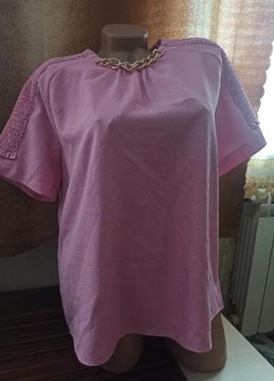 Нежно розовая блуза zara