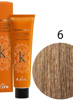 KEYRA Профессиональная краска для волос Keyracolors 6 тёмный б...