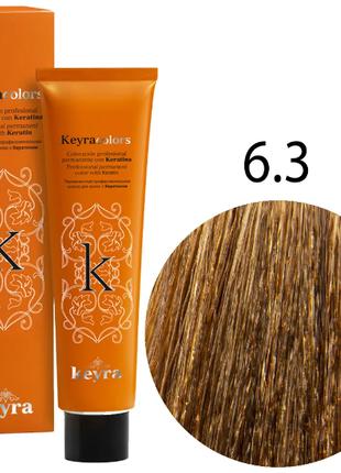 KEYRA Профессиональная краска для волос Keyracolors 6.3 тёмный...
