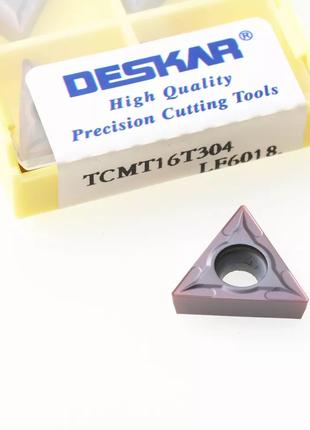 Пластина TCMT 16T304 LF6018 DESKAR твердосплавная трехгранная(...