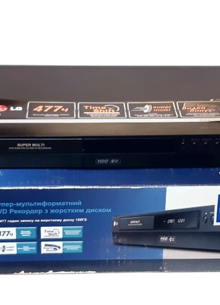 HDD/DVD рекордер LG HDR 787,160 GB, 477часов записи, оригинал, ка