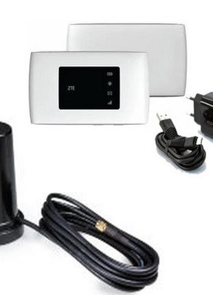 4G Wi-Fi роутер ZTE MF920U + Автомобильная антенна AM3-N (EP77...