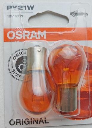 Лампа PY21W 12V BAU15s orange (Osram) 7507 orange-02B Код/Арти...