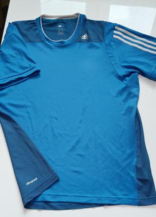 Спортивная дышащая мужская футболка adidas climacool, размер l