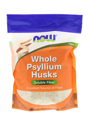 Now Foods, Псиллиум/psyllium семена подорожника,(454 г)