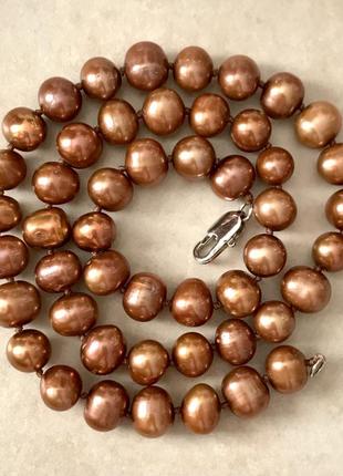 Елегантні намисто з натурального прісноводних перлів
