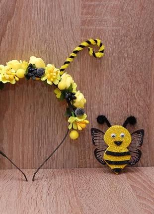 Обруч ободок пчела пчелка (бджілка)
