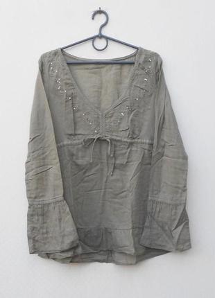Легкая блузка  блуза с длинным рукавом