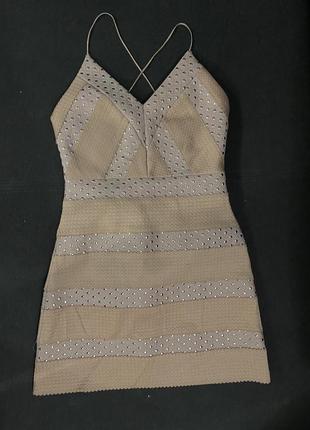 Sale!!! бандажное мини платье типо herve leger