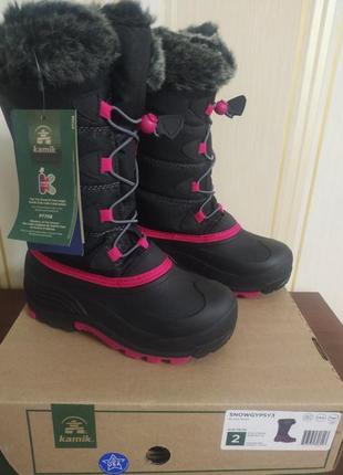 Детские сапоги kamik snowgypsy boots 33-34 размер