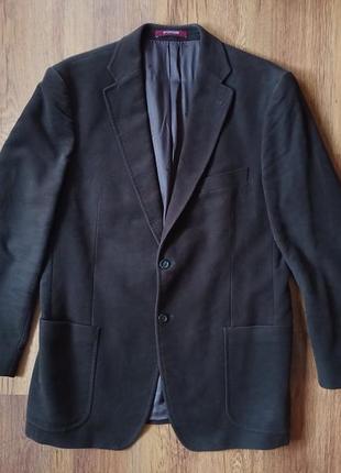 Клубный фирменный пиджак , коричневый, м