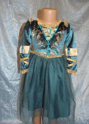 Карнавальное платье принцессы мериды на 3 года