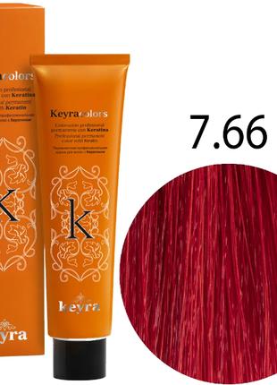 KEYRA Профессиональная краска для волос Keyracolors 7.66 грана...