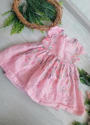Сукня на рочок пишна рожева розова на 12-18 міс