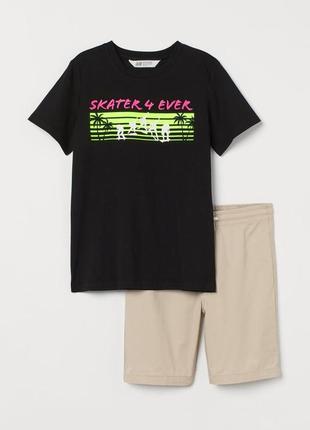 Комплект футболка шорти для хлопчиків від h&m англія