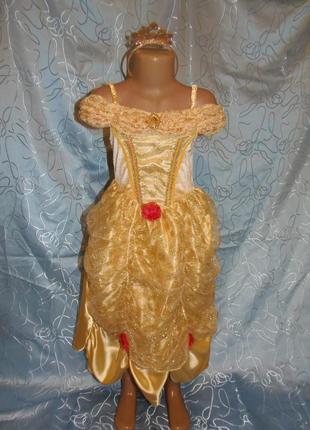 Карнавальна сукня принцеси белль на 5-6 років