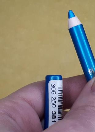Новый голубой бирюзовый сатиновый французский стойкий карандаш...