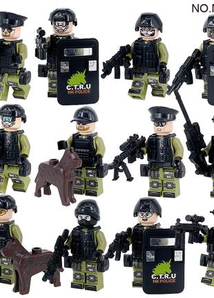 Фигурки человечки военные полиция спецназ солдаты swat для лего