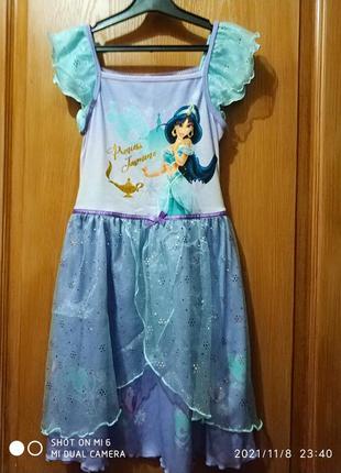 Красивое нарядное карнавальное платье принцесса жасмин на 6-8 лет
