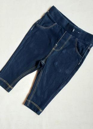 Сине черные джинсы джеггинсы h&m швеция на 2-4 месяца