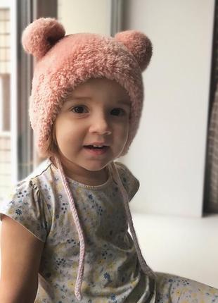 Детская шапка с ушками