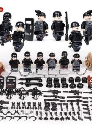 Фигурки человечки военные спецназ полиция swat для лего