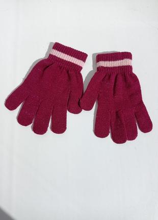 Primark. демі рукавички з люрексом на 4 - 10 років
