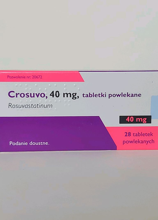 Crosuvo 40 мг 28 шт Крестор Crestor розувастатин