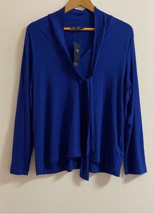 Marks & spencer женская новая кофта блузка джемпер синяя l xl xxl