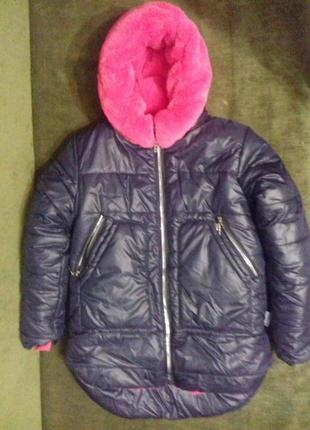 Теплая зимняя куртка, р. 146, новая
