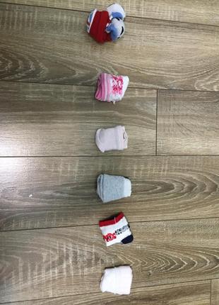 Носки шкарпетки от 0 до 12 месяцев місяців пакет пакетом детской