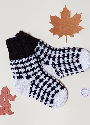 Детские теплые вязанные носки