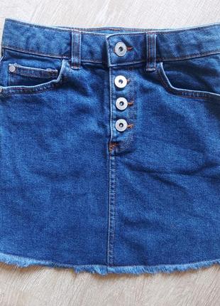 Детская джинсовая юбка denim co с необработанным низом