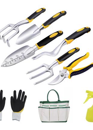 Набір садових інструментів Lesko CG-8502 Yellow з 9 предметів ...
