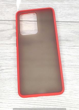 Чохол Samsung S20Ultra/ Matte Color case red