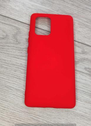 Чохол Samsung S10 Lite / (G770F) silicon case червона *