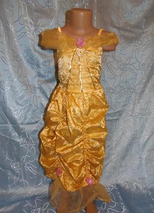 Карнавальное платье белль на 5-6 лет