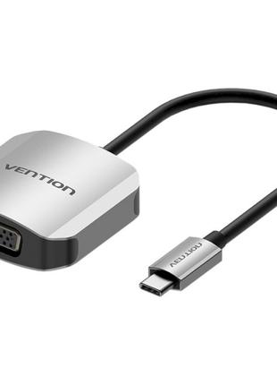 Переходник адаптер Vention USB 3.1 Type-C - VGA 0.15 м Gray (T...
