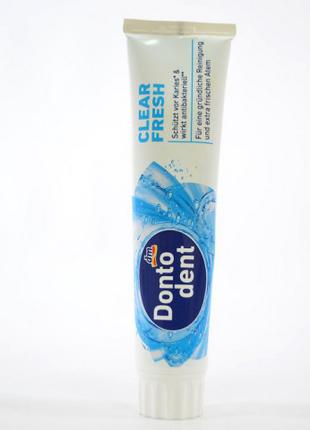 Зубная паста антибактериальная для чистки зубов Dontodent Clea...