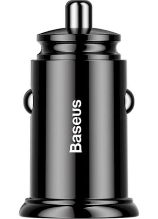 Автомобільний зарядний пристрій BASEUS Circular Plastic 30 W D...