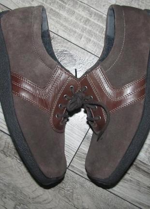Замшевые туфли полуботинки rathgeber р. 6 н- 25см