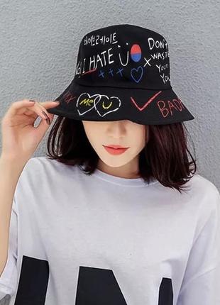 Нова панама k-pop чорна панамка капелюх літній