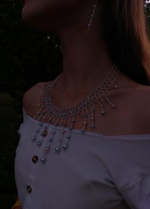 Набор ожерелье/колье + сережки