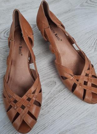 Женские кожаные босоножки туфли сандали roberto santi