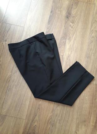 Чорні фірмові завужені класичні брюки укорочені (george)