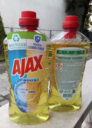 Ajax универсальное средство для пола и плитки с ароматом лимон...