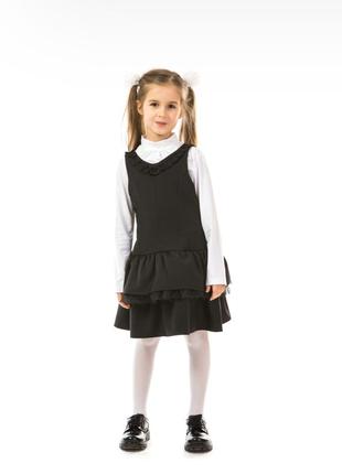 Сарафан черный 7171670211 школьная форма пышная юбка